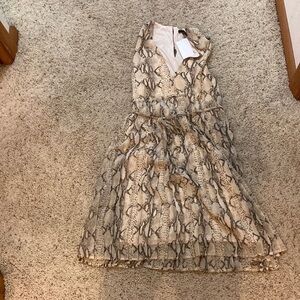 H&M snakeskin printed dress
